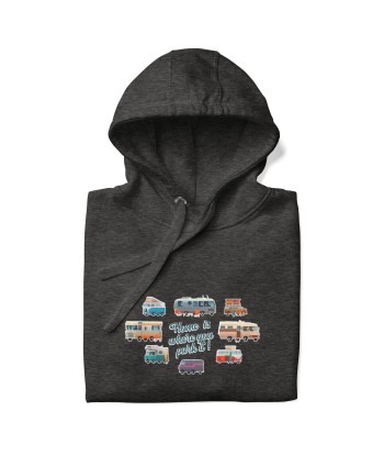 Sweat à capuche unisexe en coton Square Vintage Campers Jusqu'à 80% De Réduction