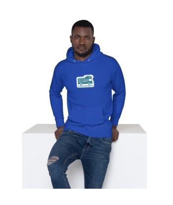 Sweat à capuche unisexe en coton Blue Camper Van Home is where you park it Fin de série