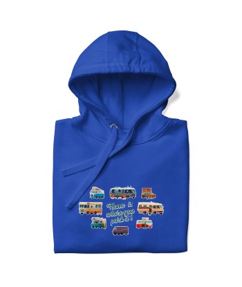 Sweat à capuche unisexe en coton Square Vintage Campers Jusqu'à 80% De Réduction