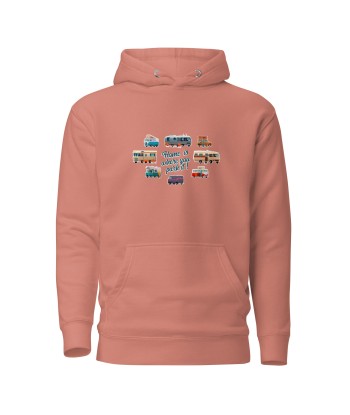 Sweat à capuche unisexe en coton Square Vintage Campers Jusqu'à 80% De Réduction