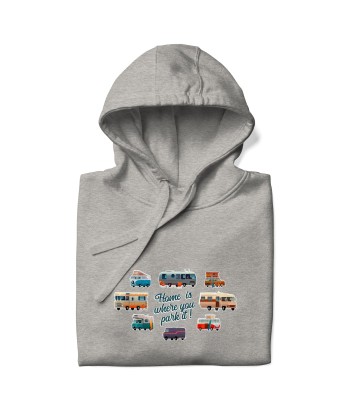 Sweat à capuche unisexe en coton Square Vintage Campers Jusqu'à 80% De Réduction