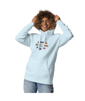 Sweat à capuche unisexe en coton Square Vintage Campers Jusqu'à 80% De Réduction