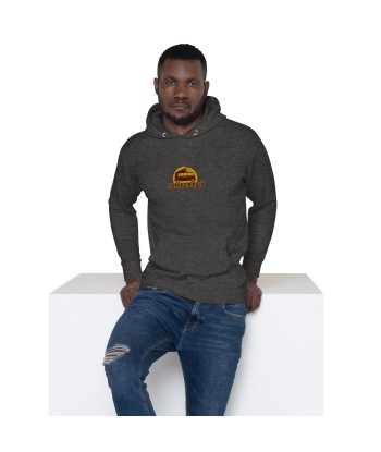 Sweat à capuche unisexe en coton Camperfan marron/yellow brodé français