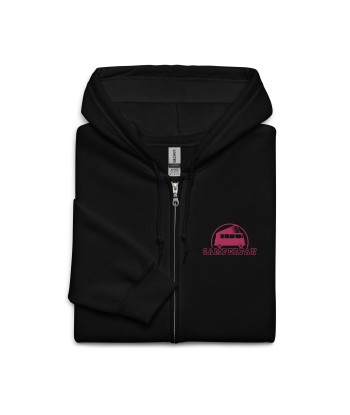 Sweat à capuche épais unisexe à fermeture éclair Camperfan flamingo brodé votre