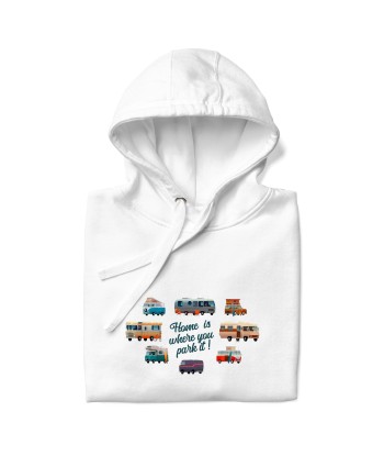 Sweat à capuche unisexe en coton Square Vintage Campers Jusqu'à 80% De Réduction