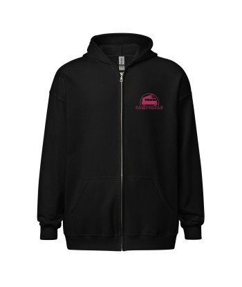 Sweat à capuche épais unisexe à fermeture éclair Camperfan flamingo brodé votre