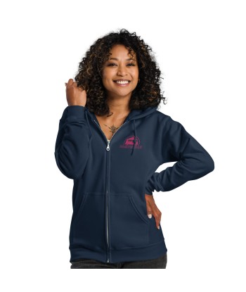 Sweat à capuche épais unisexe à fermeture éclair Camperfan flamingo brodé votre