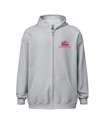 Sweat à capuche épais unisexe à fermeture éclair Camperfan flamingo brodé votre