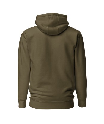 Sweat à capuche unisexe en coton Camperfan marron/yellow brodé français