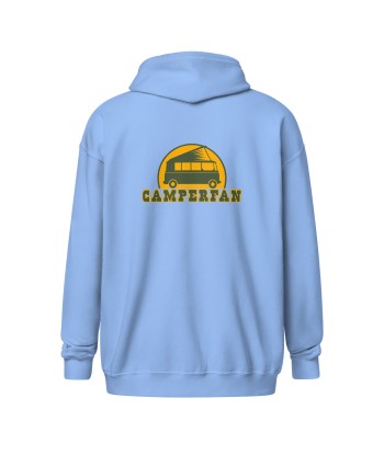 Sweat à capuche épais unisexe à fermeture éclair Camperfan ou a consommer sur place