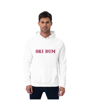 Sweat à capuche écologique Raglan unisexe Ski Bum grand motif brodé flamingo vente chaude votre 