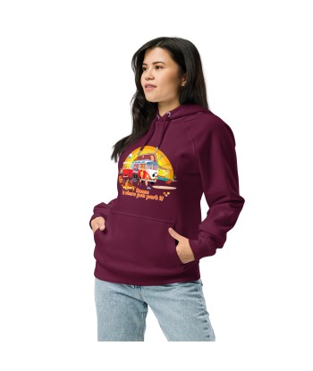 Sweat à capuche écologique Raglan unisexe Ultra Combi Home is where you park it Livraison rapide