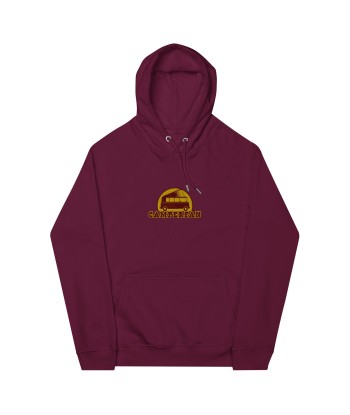 Sweat à capuche écologique Raglan unisexe Camperfan brodé marron/gold 2024