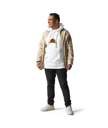 Sweat à capuche unisexe en coton Camperfan marron/yellow brodé français