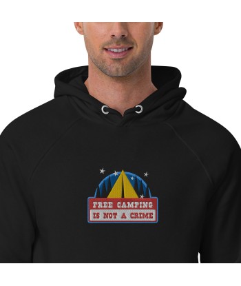 Sweat à capuche écologique Raglan unisexe Free camping is not a crime graphic brodé multicolore Faites des économies