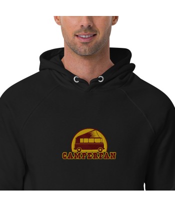 Sweat à capuche écologique Raglan unisexe Camperfan brodé marron/gold 2024