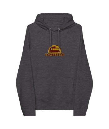 Sweat à capuche écologique Raglan unisexe Camperfan brodé marron/gold 2024