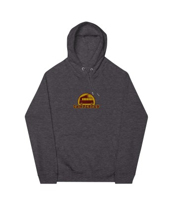 Sweat à capuche écologique Raglan unisexe Camperfan brodé marron/gold 2024