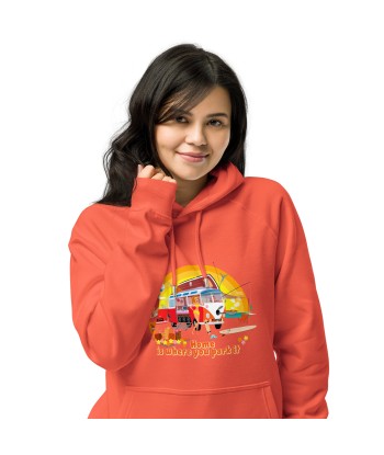 Sweat à capuche écologique Raglan unisexe Ultra Combi Home is where you park it Livraison rapide