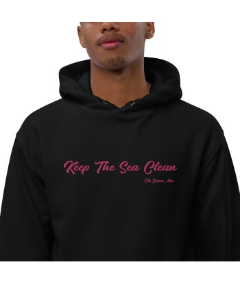 Sweat à capuche premium écologique Keep the Sea Clean Flamingo brodé prix pour 