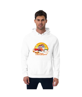 Sweat à capuche écologique Raglan unisexe Ultra Combi Home is where you park it Livraison rapide