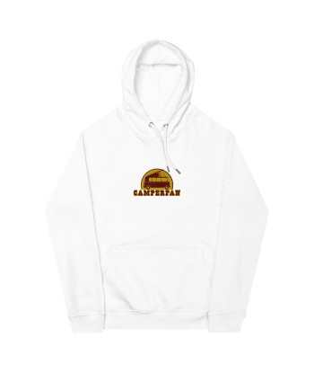 Sweat à capuche écologique Raglan unisexe Camperfan brodé marron/gold 2024