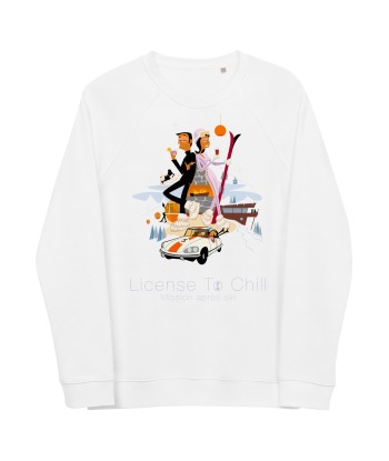 Sweatshirt écologique raglan unisexe License To Chill Mission Après-Ski de la marque