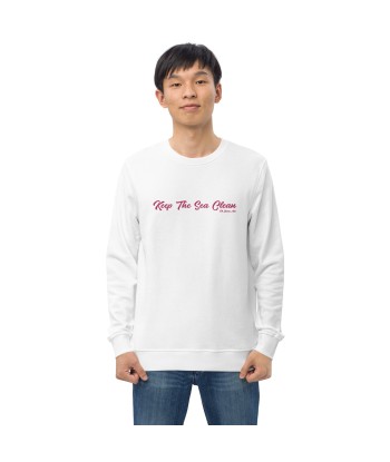 Sweat écologique unisexe Keep The Sea Clean grand motif flamingo brodé pas chere