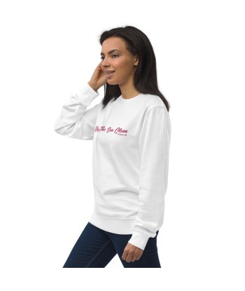 Sweat écologique unisexe Keep The Sea Clean grand motif flamingo brodé pas chere