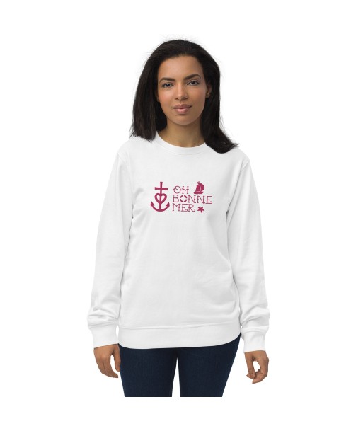 Sweat écologique unisexe Oh Bonne Mer 2 flamingo brodé Venez acheter