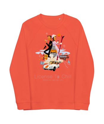 Sweatshirt écologique raglan unisexe License To Chill Mission Après-Ski de la marque