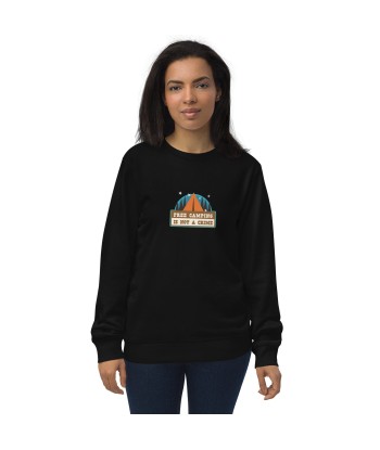 Sweat écologique unisexe Free camping is not a crime graphic en ligne des produits 