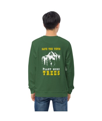 Sweat écologique unisexe Save the Yetis, Plant more Trees (face & dos) ouvre sa boutique