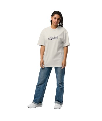 T-shirt oversize épais en coton Oh Bonne Mer Tattoo navy brodé offre 