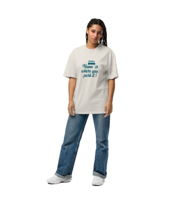 T-shirt oversize épais en coton Blue Surf Combi Home is where you park it paiement sécurisé