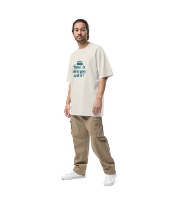 T-shirt oversize épais en coton Blue Surf Combi Home is where you park it paiement sécurisé