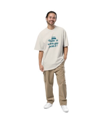 T-shirt oversize épais en coton Blue Surf Combi Home is where you park it paiement sécurisé