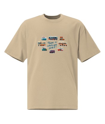 T-shirt oversize épais en coton Square Vintage Campers france