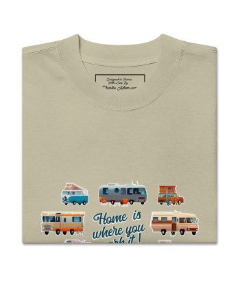 T-shirt oversize épais en coton Square Vintage Campers france