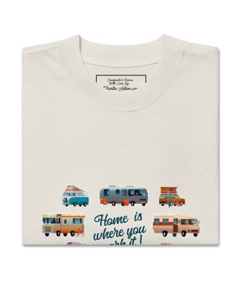 T-shirt oversize épais en coton Square Vintage Campers france