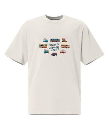 T-shirt oversize épais en coton Square Vintage Campers france