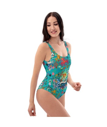 Maillot de Bain 1 Pièce Oh Bonne Mer Calypso Blue hantent personnes