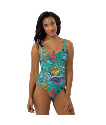 Maillot de Bain 1 Pièce Oh Bonne Mer Calypso Blue hantent personnes