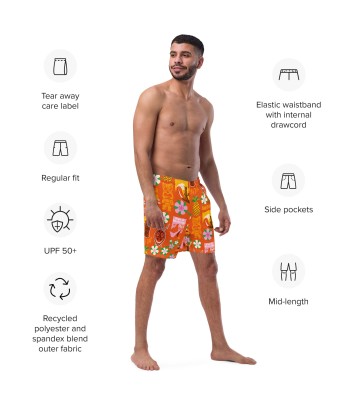 Short de bain homme Tiki Surf Red hantent personnes