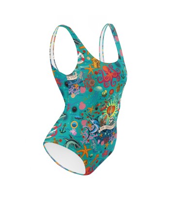 Maillot de Bain 1 Pièce Oh Bonne Mer Calypso Blue hantent personnes