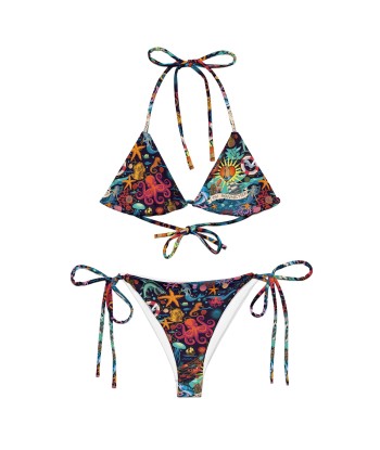 Bikini de bain recyclé Oh Bonne Mer Dark Blue sur le site 