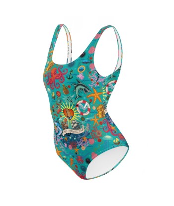 Maillot de Bain 1 Pièce Oh Bonne Mer Calypso Blue hantent personnes