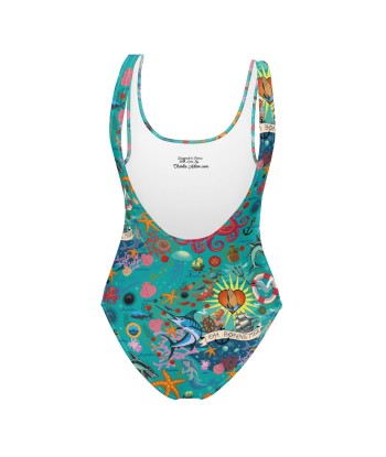 Maillot de Bain 1 Pièce Oh Bonne Mer Calypso Blue hantent personnes