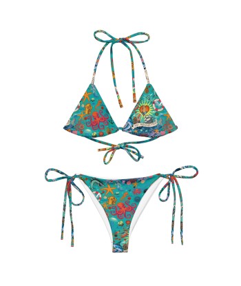 Bikini de bain recyclé Oh Bonne Mer Calypso Blue Profitez des Offres !