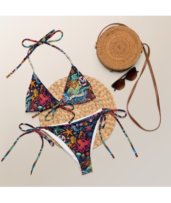 Bikini de bain recyclé Oh Bonne Mer Dark Blue sur le site 